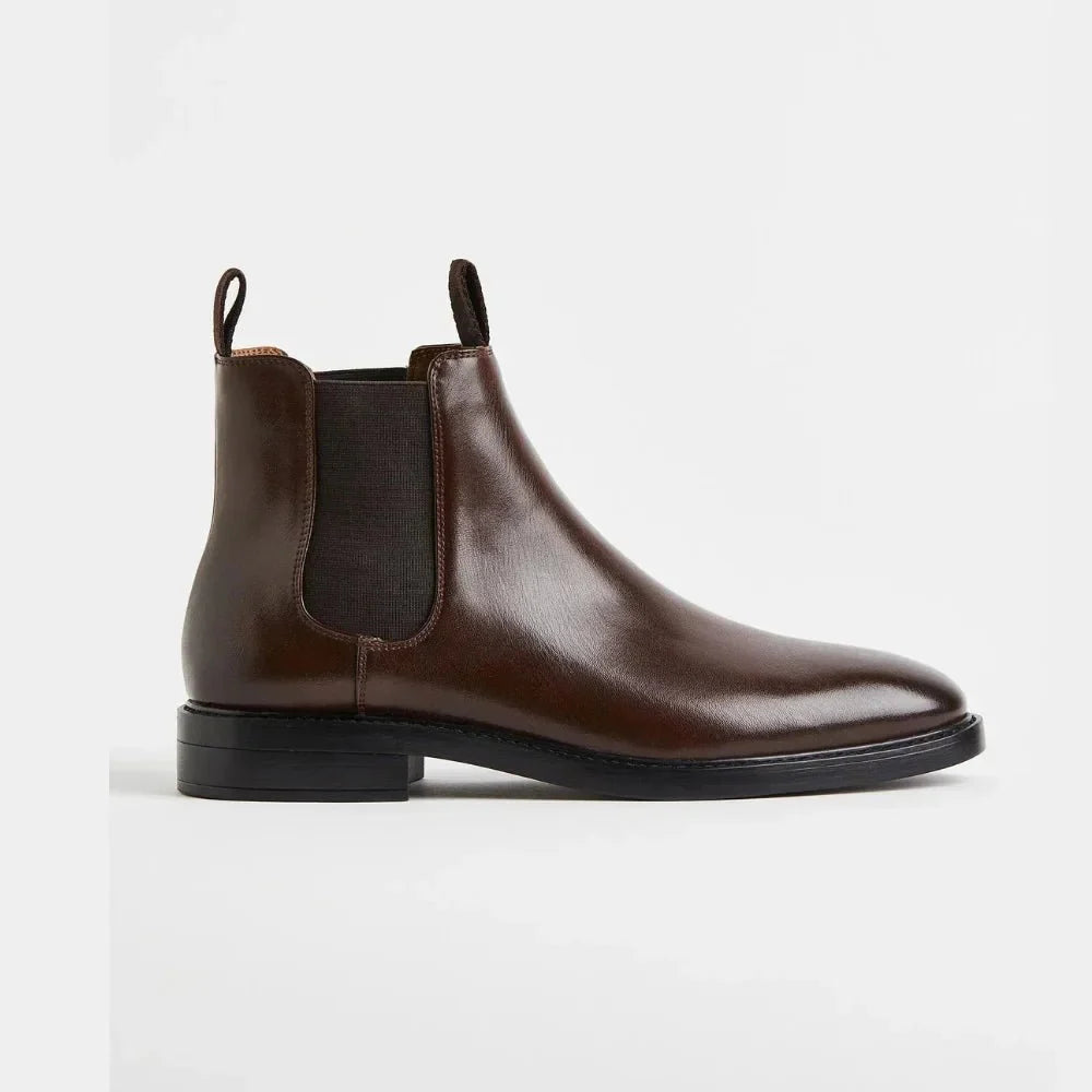 Leather Brown Chelsea Boots Mens Trendy Jacket Leather Brown Chelsea Boots Mens Trendy Jacket