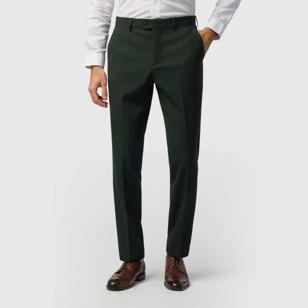 Men’s Three Piece Slim Fit Olive Green Suit