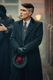 Thomas Shelby Long Wool Men's Black Overcoat