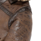 Mens Arnold Schwarzenegger Winter Aviator Raf B6 Shearling Leather Jacket