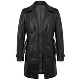 Belted-Black-Leather-Trench-Coat-Men's