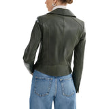 Biker-Women's-Leather-Olive-Green-Jacket