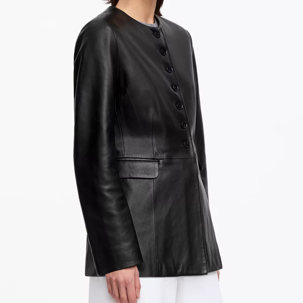 Black_Collarless_Button_Front_Leather_Jacket_Women_s