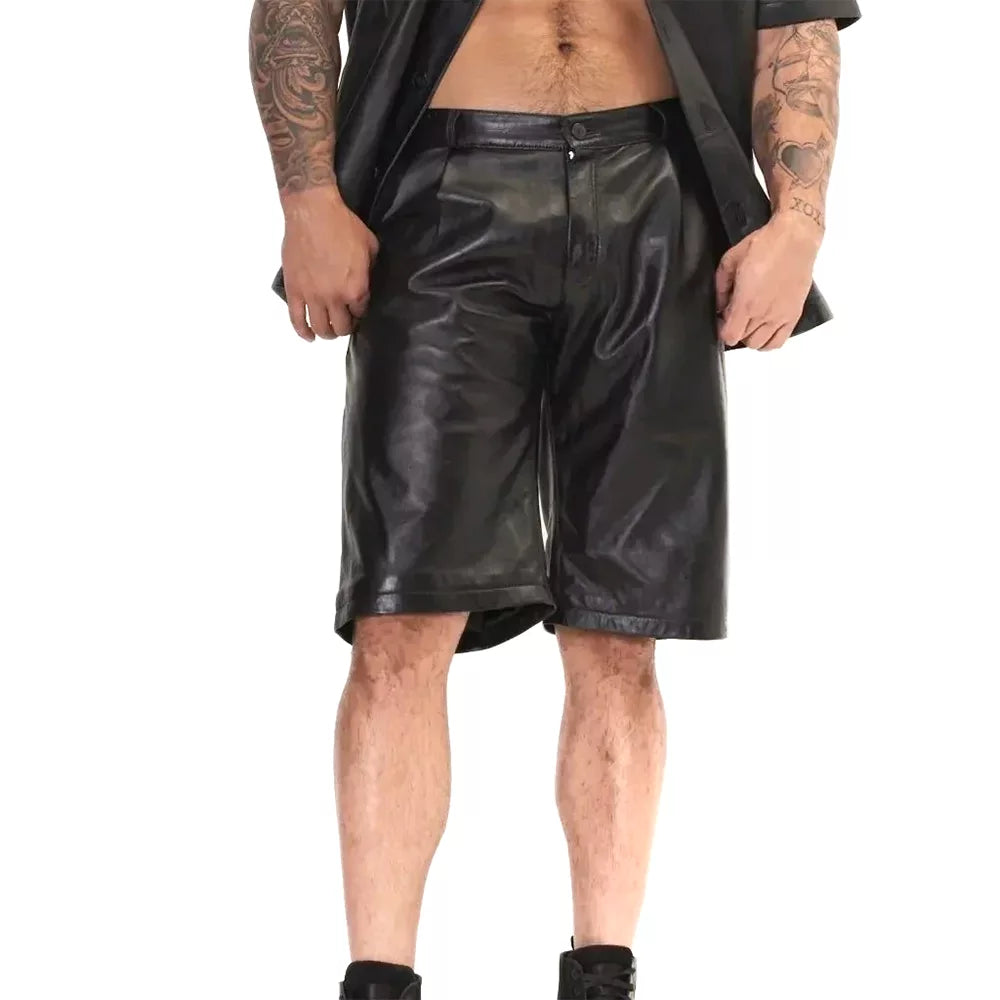 Black_Men_s_Genuine_Leather_Shorts