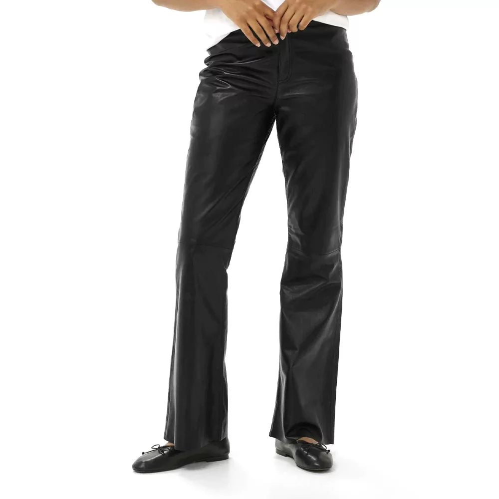 Black_Women_s_Premium_Leather_Bootcut_Pants