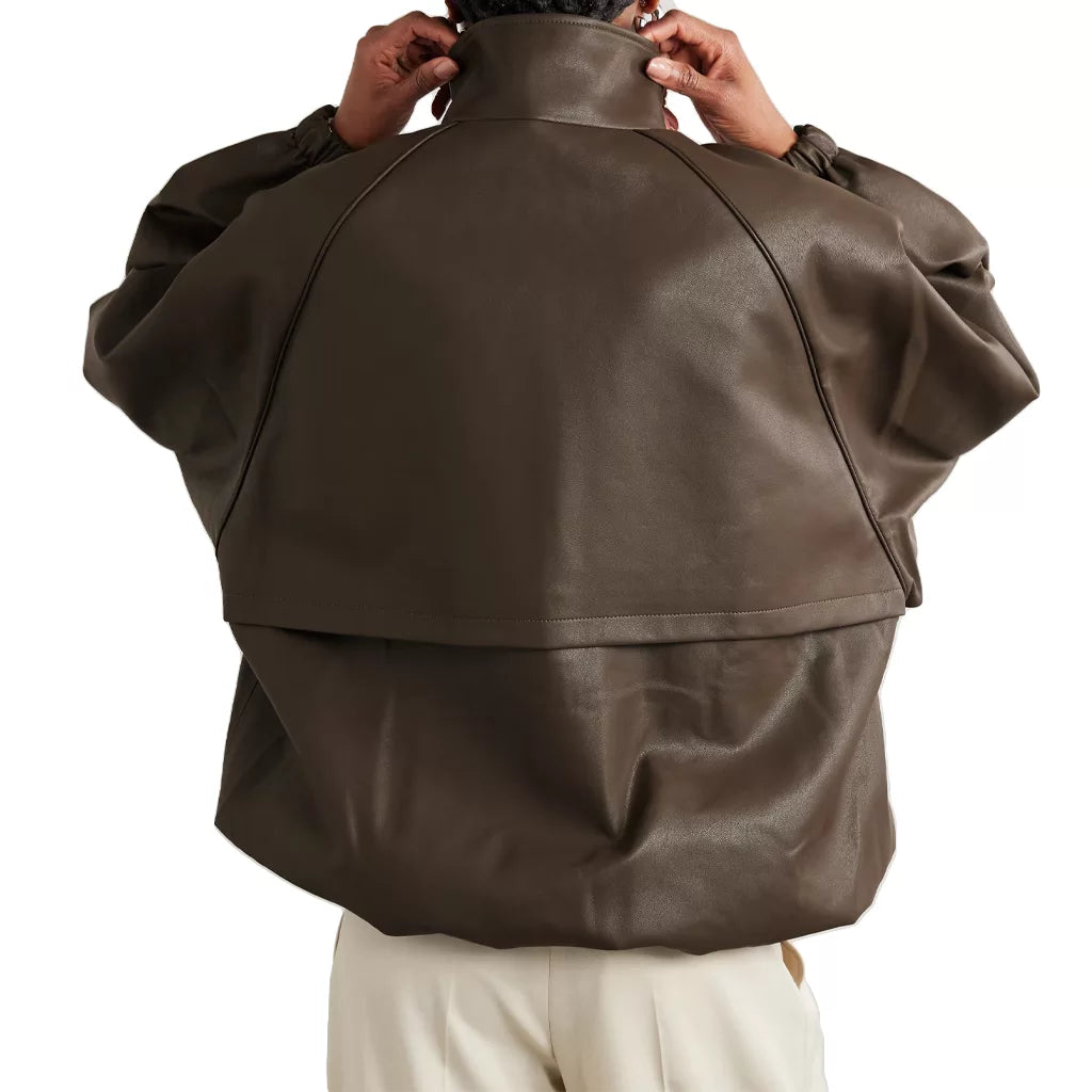 Bomber_Leather_Women_s_Olive_Green_Jacket