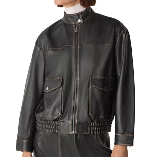 Bomber_Women_s_Leather_Black_Stand_Collar_Jacket