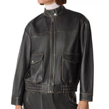 Bomber_Women_s_Leather_Black_Stand_Collar_Jacket