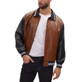Brown-Black-Varsity-Leather-Jacket-Men's