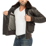 Brown-Leather-Men's-G-1-Flight-Jacket