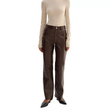 BrownWomen_sTaperedLeatherPants