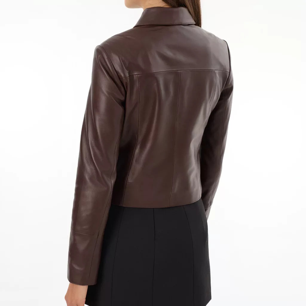 Brown_Shirt_Collar_Genuine_Leather_Jacket_Women_s