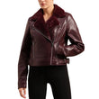 Burgundy-Fur-Shearling-Leather-Jacket-Women's