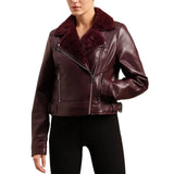 Burgundy-Fur-Shearling-Leather-Jacket-Women's