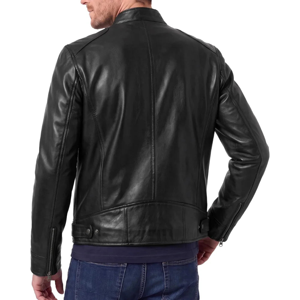 Cafe-Racer-Black-Leather-Jacket-Men's