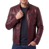Cafe-Racer-Maroon-Leather-Jacket-Men's