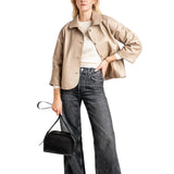 Cape-Beige-Leather-Jacket-Women's