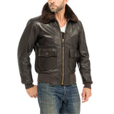Dark-Brown-Leather-G-1-Flight-Jacket-Men's