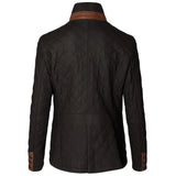 Dark-Brown-Quilted-Leather-Field-Jacket-Women's