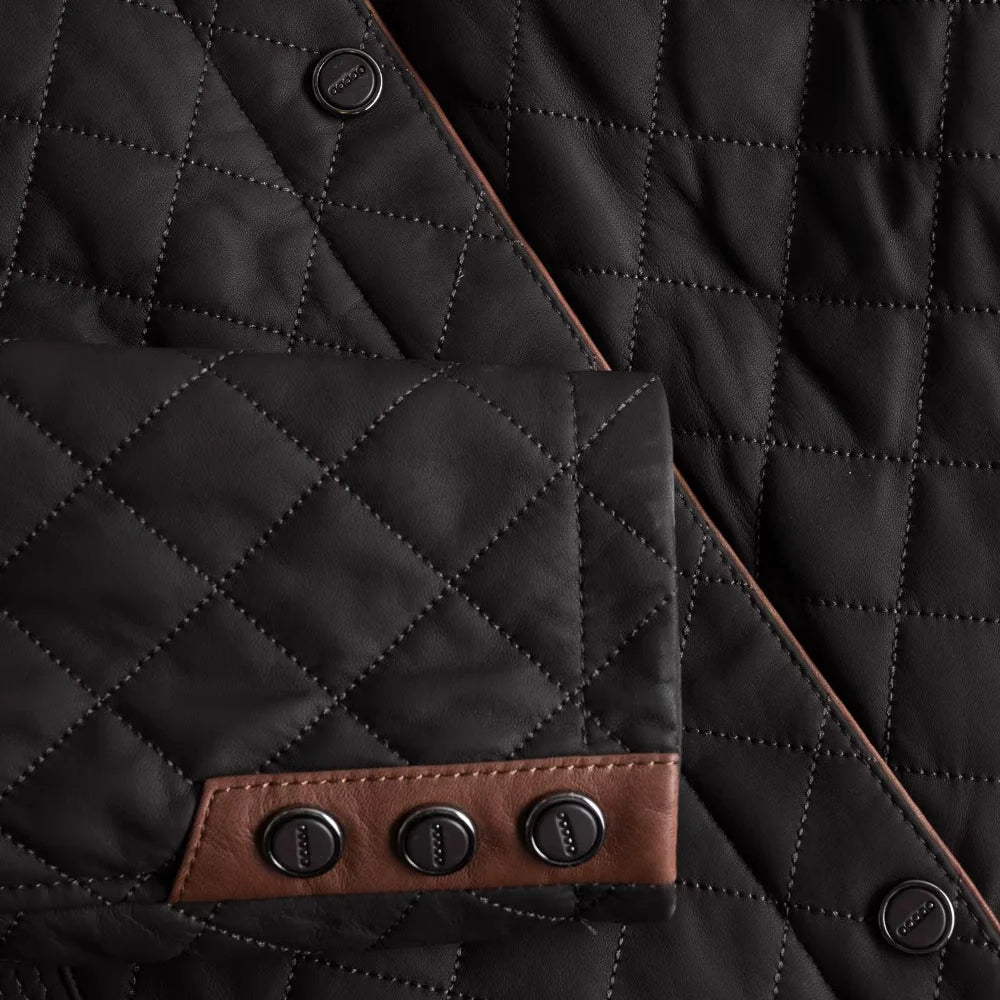 Dark-Brown-Quilted-Leather-Jacket-Women's