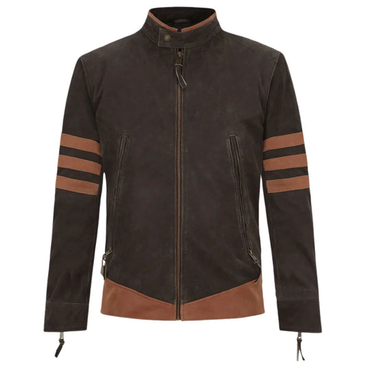 Dark-Brown-Striped-Distressed-Leather-Jacket-Men's