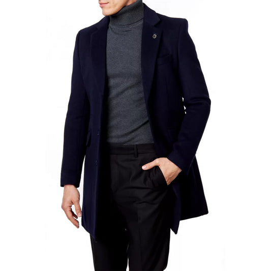 Deep-Navy-Blue-Wool-Look-Overcoat-Men's