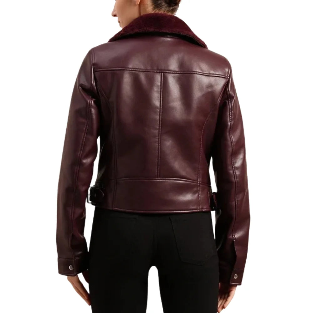 Fur-Shearling-Burgundy-Leather-Jacket-Women's