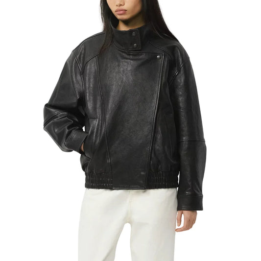 Leather-Black-Oversized-Bomber-Jacket-Women's