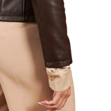 Leather-Brown-Jacket-Women's
