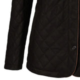 Leather-Brown-Quilted-Stand-Collar-Jacket-Women's-Open-Cuffs