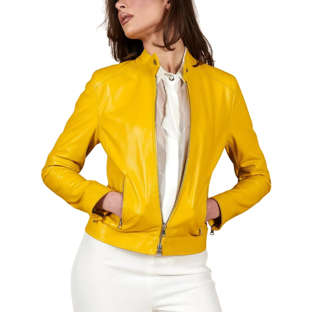 Leather-Cafe-Racer-Yellow-Jacket