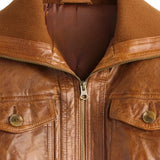 Leather-Cognac-Brown-Bomber-Jacket-Women's