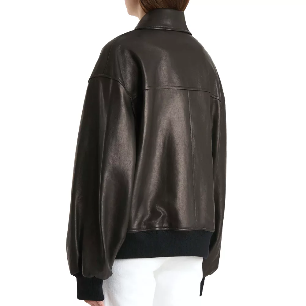 Leather-Dark-Brown-Bomber-Jacket