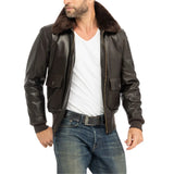 Leather-Dark-Brown-G-1-Flight-Jacket-Men's