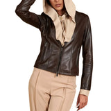Leather-Dark-Brown-Jacket-Women's