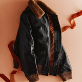 Leather-Men's-G-1-Flight-Black-Jacket