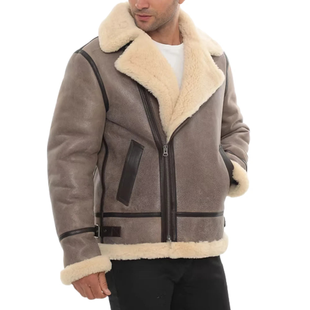 Leather-Taupe-Brown-Shearling-Aviator-Jacket-Men's