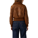 Leather-Women's-Brown-Bomber-Jacket