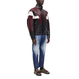 Maroon-Black-Cafe-Racer-Leather-Jacket-Men's