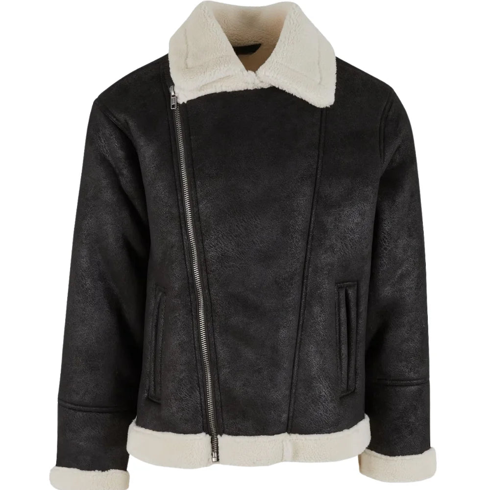 Men's-Black-Shearling-Aviator-Jacket