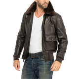 Men's-Brown-Leather-G-1-Flight-Jacket