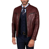 Men’s-Burgundy-Leather-Jacket