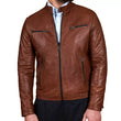 Men's-Cognac-Leather-Cafe-Racer-Jacket