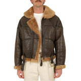 Men's-Dark-Brown-Shearling-Aviator-Jacket