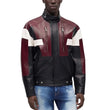 Men's-Maroon-Black-Leather-Cafe-Racer-Jacket