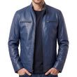 Men's-Navy-Blue-Leather-Cafe-Racer-Jacket 