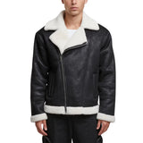 Men's-Shearling-Aviator-Black-Jacket