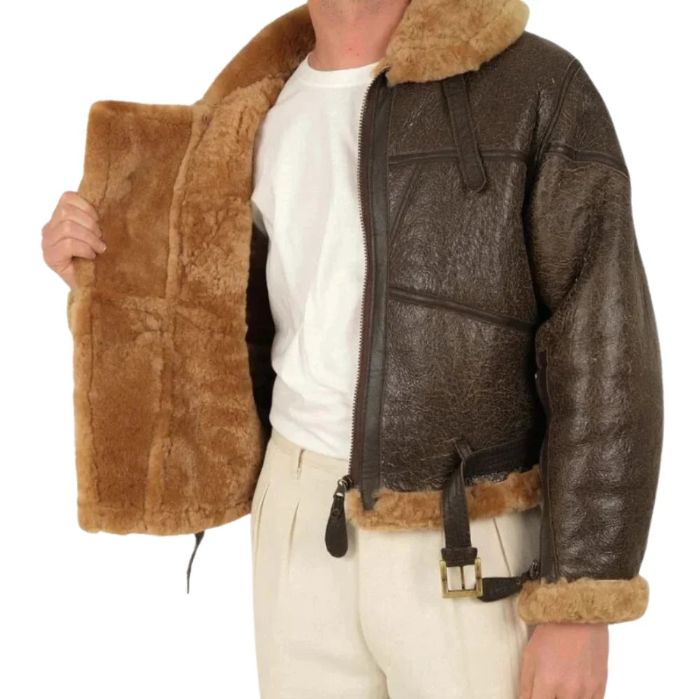 Men's-Shearling-Aviator-Brown-Jacket