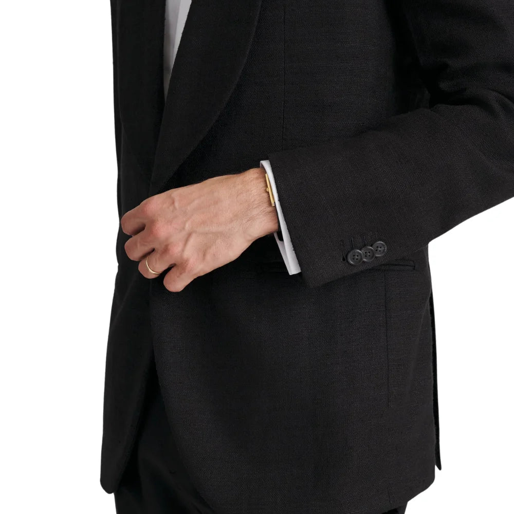 Black shawl lapel dinner jacket for weddings