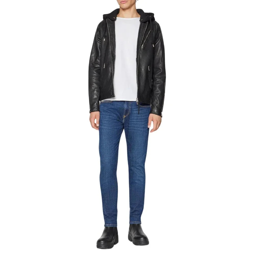 Mens-Black-Leather-Bomber-Jacket